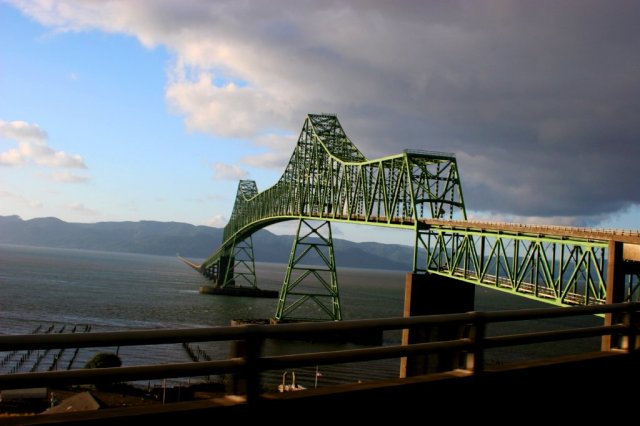 Astoria - Megler bridge between Oregon and Washington.